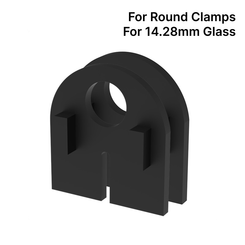 GGH Pair of Rubber Inserts for Round Railing Clamps - For 14.28mm Glass