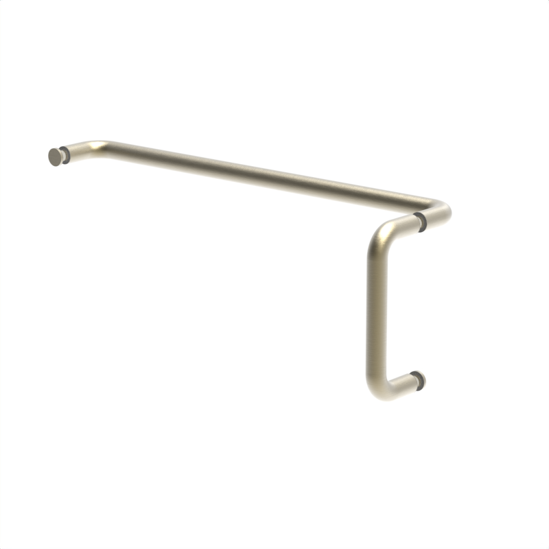 [RNW6X18] GGH Handle/Towel Bar Combo - 6" x 18" - Round/Tubular (No Washer)