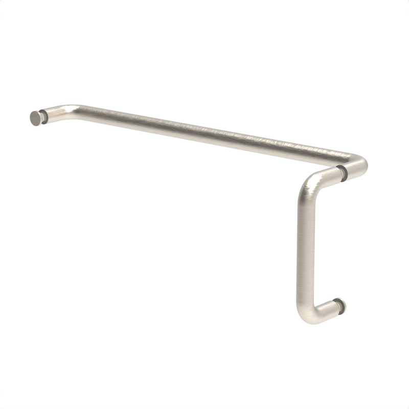 [RNW6X18] GGH Handle/Towel Bar Combo - 6" x 18" - Round/Tubular (No Washer)