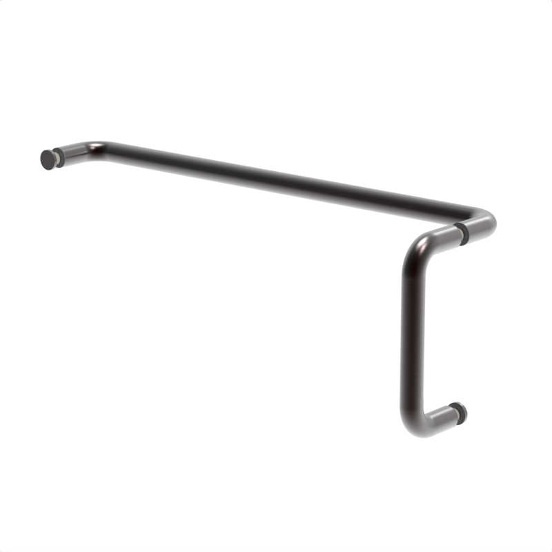 [RNW6X18] GGH Handle/Towel Bar Combo - 6" x 18" - Round/Tubular (No Washer)