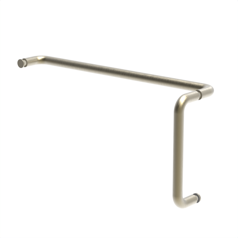 [RNW8X18] GGH Handle/Towel Bar Combo - 8" x 18" - Round/Tubular (No Washer)