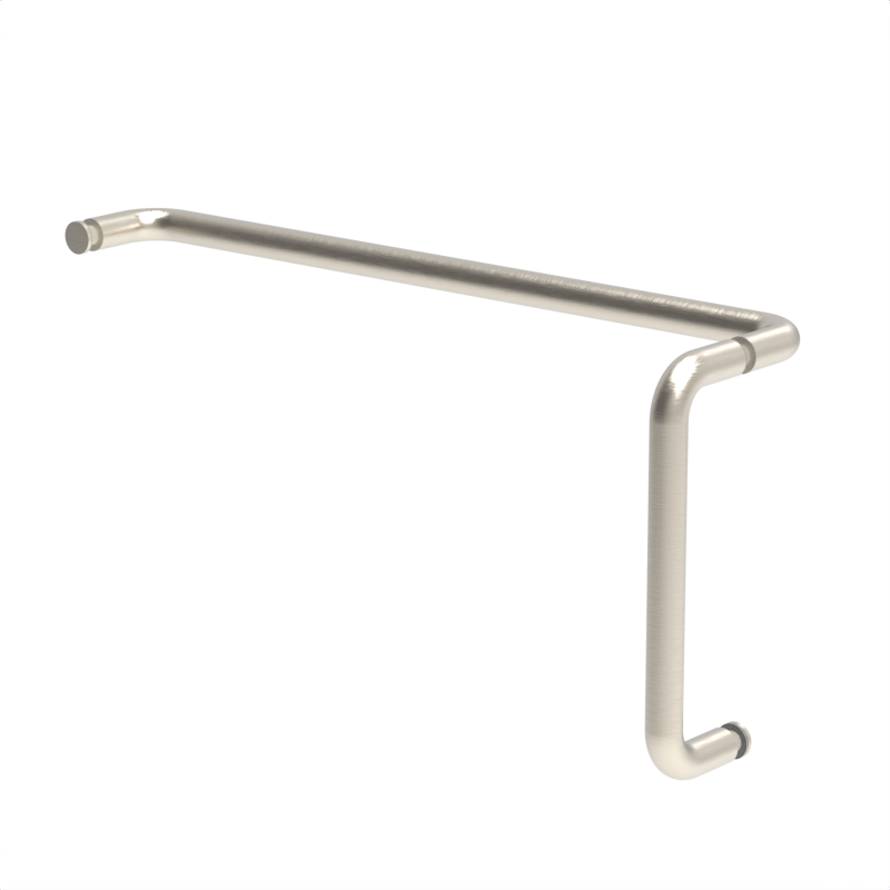 [RNW8X18] GGH Handle/Towel Bar Combo - 8" x 18" - Round/Tubular (No Washer)