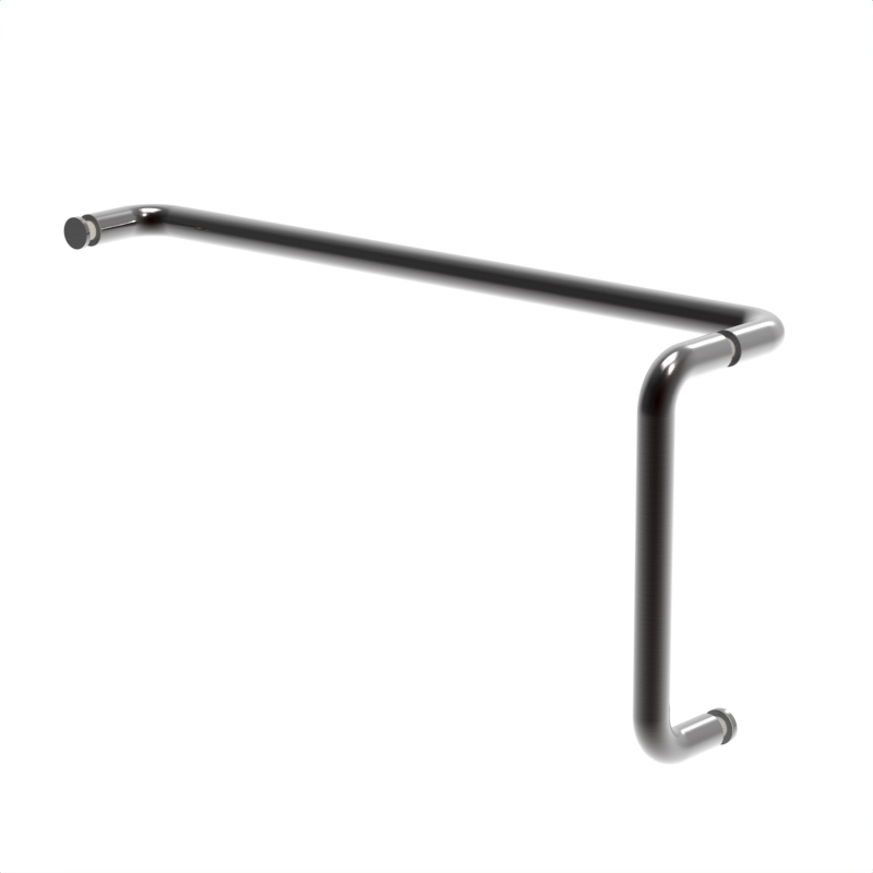 [RNW8X18] GGH Handle/Towel Bar Combo - 8" x 18" - Round/Tubular (No Washer)