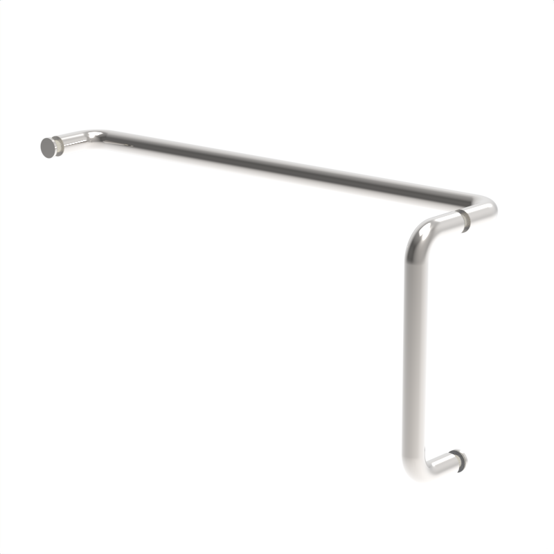 [RNW8X18] GGH Handle/Towel Bar Combo - 8" x 18" - Round/Tubular (No Washer)