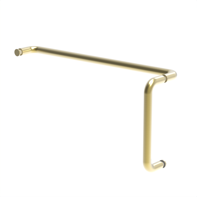 [RNW8X18] GGH Handle/Towel Bar Combo - 8" x 18" - Round/Tubular (No Washer)