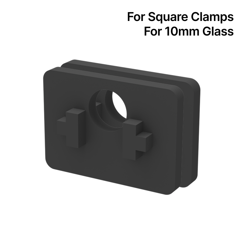 GGH Rubber Inserts for Square Railing Clamps - for 10mm Glass