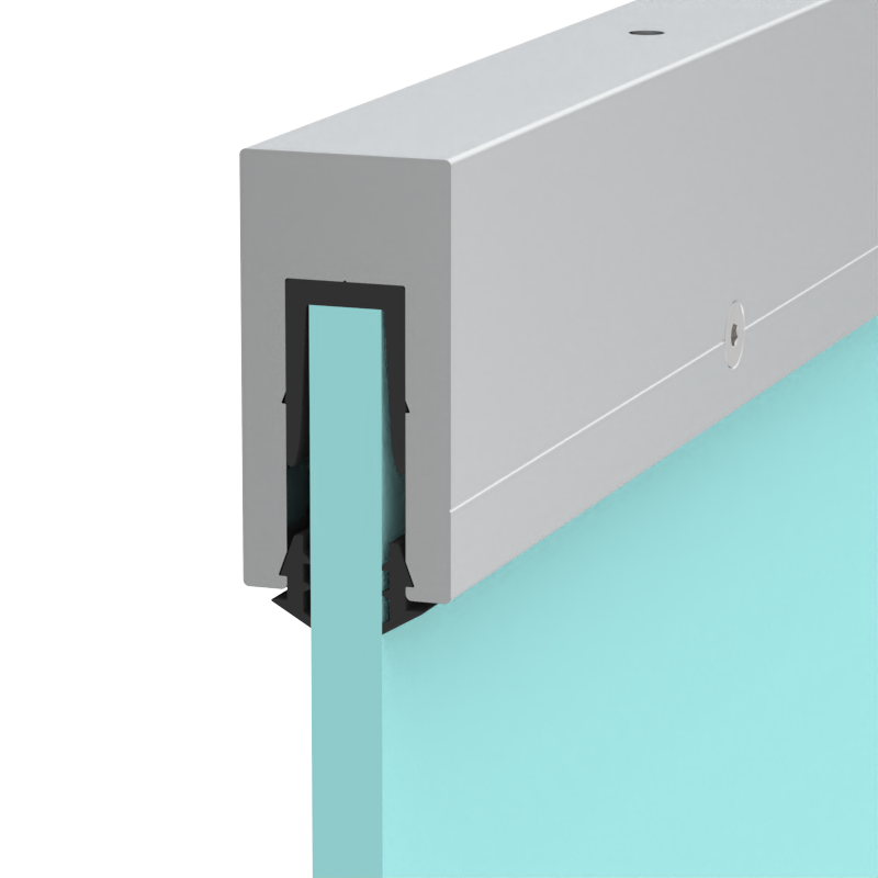 GGH Smoke Baffle Extrusion 10ft W/ Gasket, Screws, Washers and PVC insert (No Cladding/Endcap)