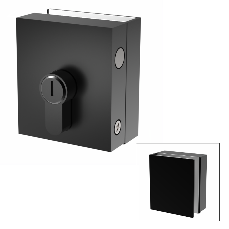 GGH Showcase Slip on Glass Door Lock