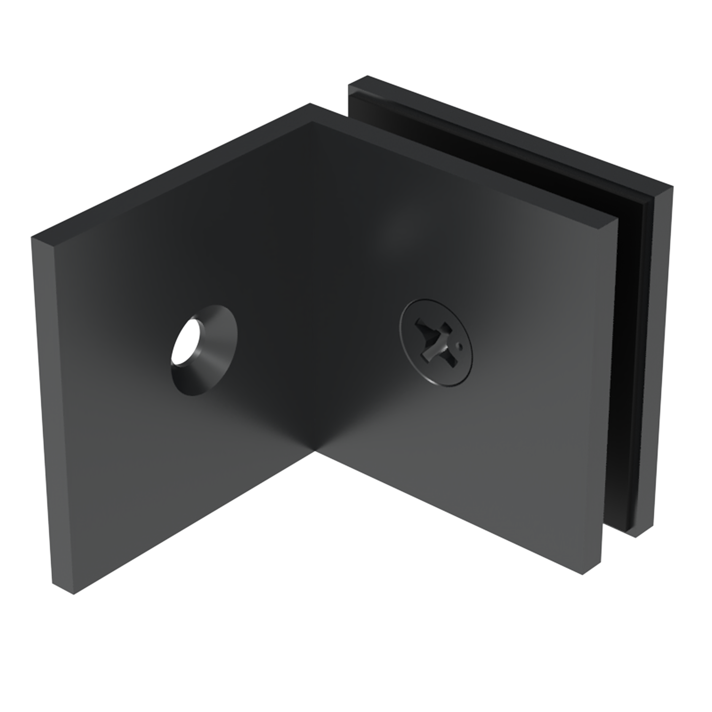GGH Shower Clamp - Square - Wall Mount, Offset