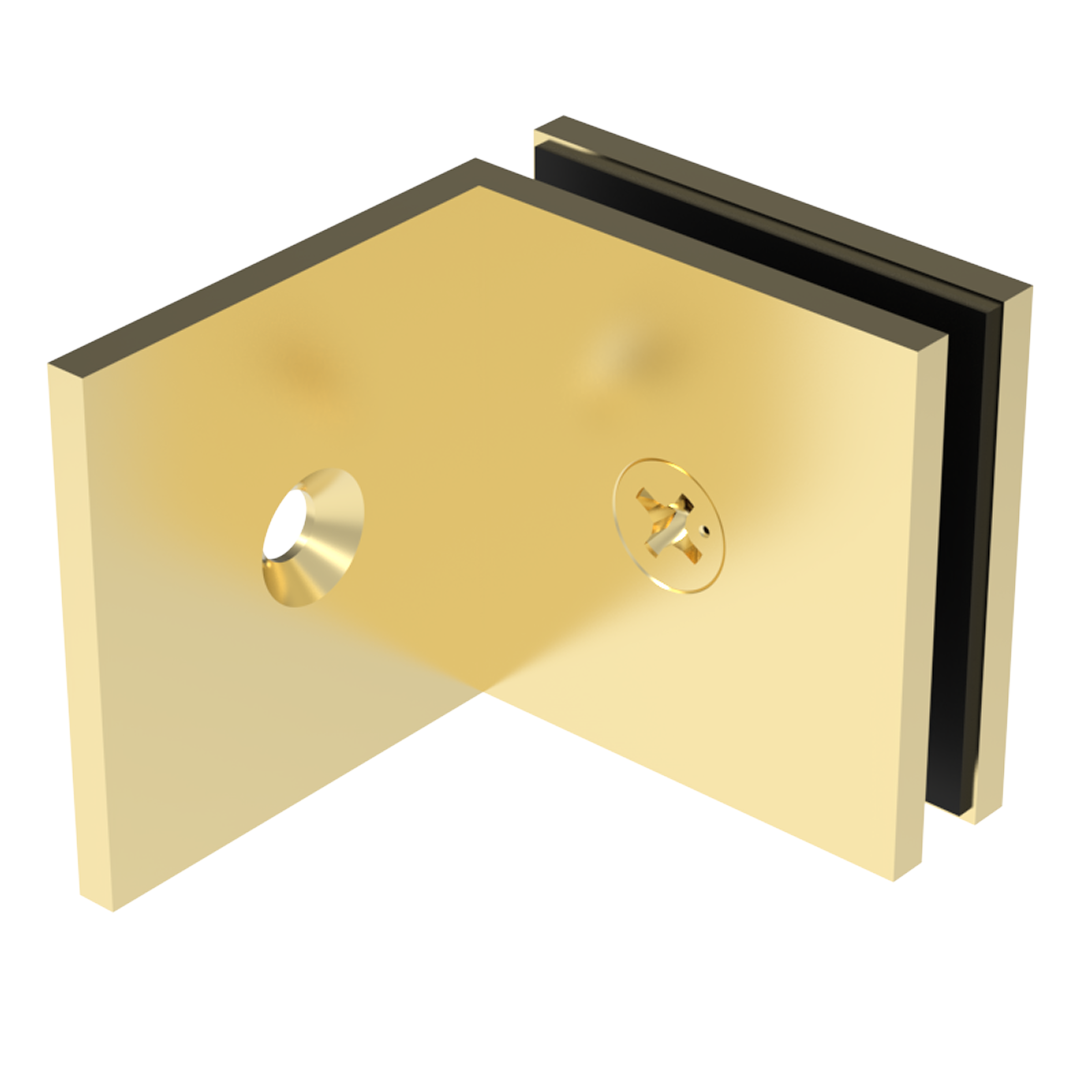 GGH Shower Clamp - Square - Wall Mount, Offset