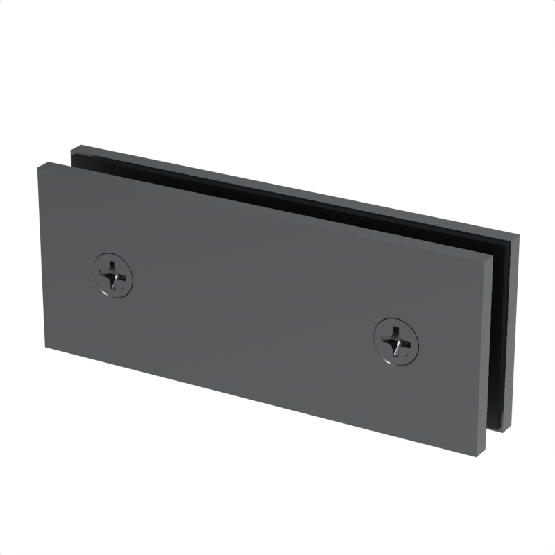 [SQC180] GGH Shower Clamp - Square - Transom Glass To Glass (Large) - 180° Fixed