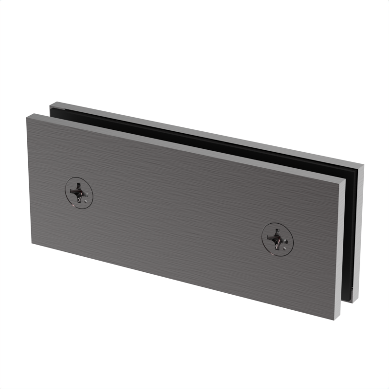 [SQC180] GGH Shower Clamp - Square - Transom Glass To Glass (Large) - 180° Fixed