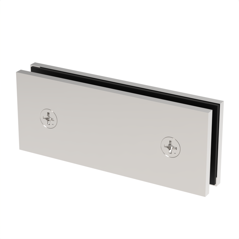 [SQC180] GGH Shower Clamp - Square - Transom Glass To Glass (Large) - 180° Fixed