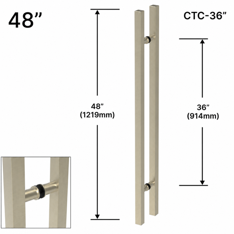 GGH Ladder Pull - 48" (36" CTC) -sqaure - Back To Back