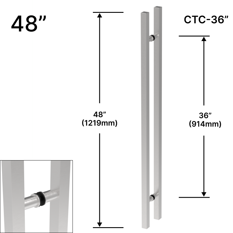 GGH Ladder Pull - 48" (36" CTC) -sqaure - Back To Back
