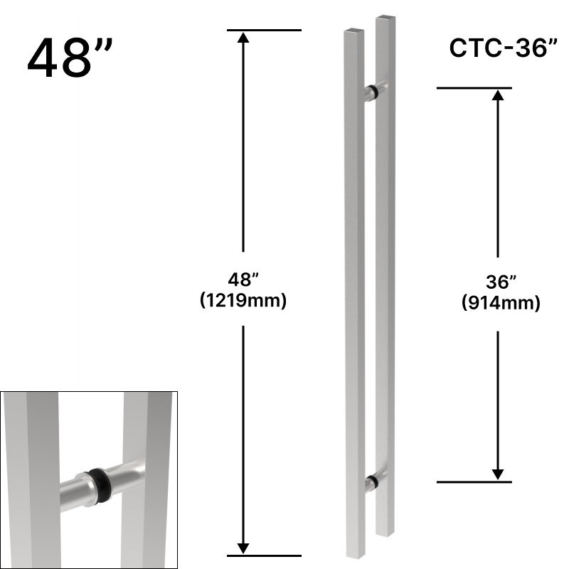 GGH Ladder Pull - 48" (36" CTC) -sqaure - Back To Back