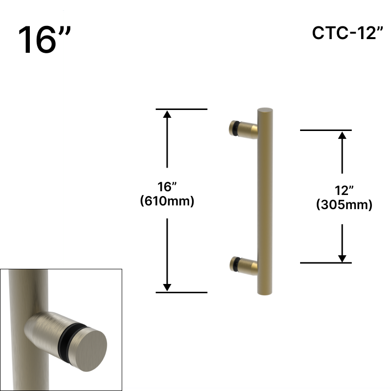 GGH Ladder Pull - 16" (12" CTC) - Single-sided
