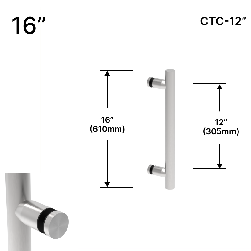 GGH Ladder Pull - 16" (12" CTC) - Single-sided