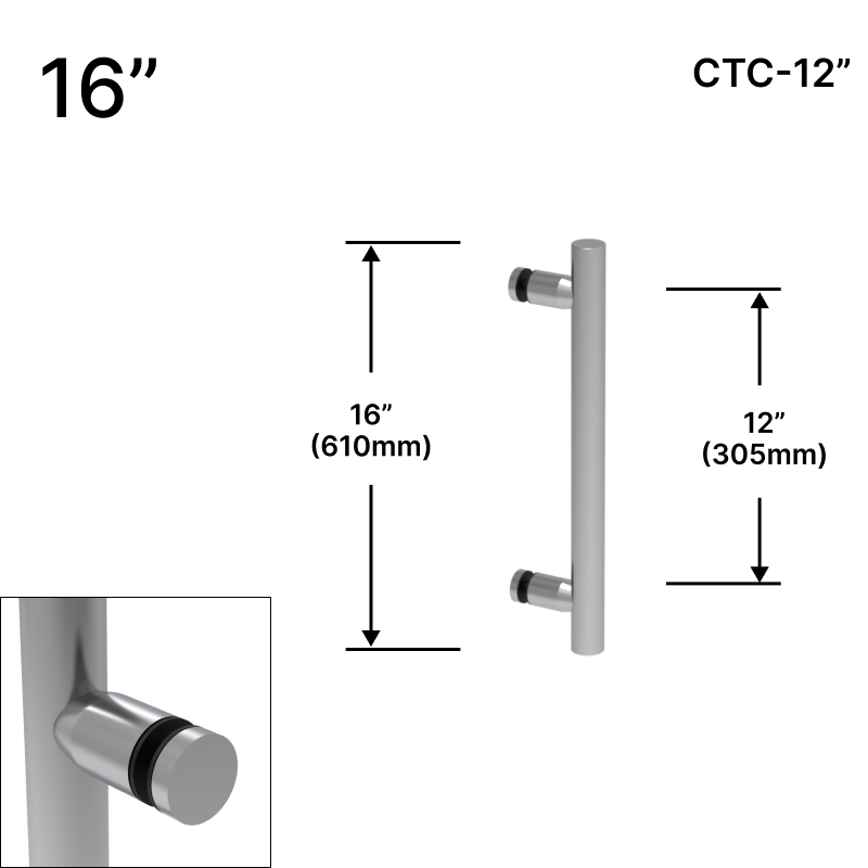 GGH Ladder Pull - 16" (12" CTC) - Single-sided