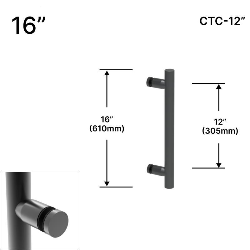 GGH Ladder Pull - 16" (12" CTC) - Single-sided