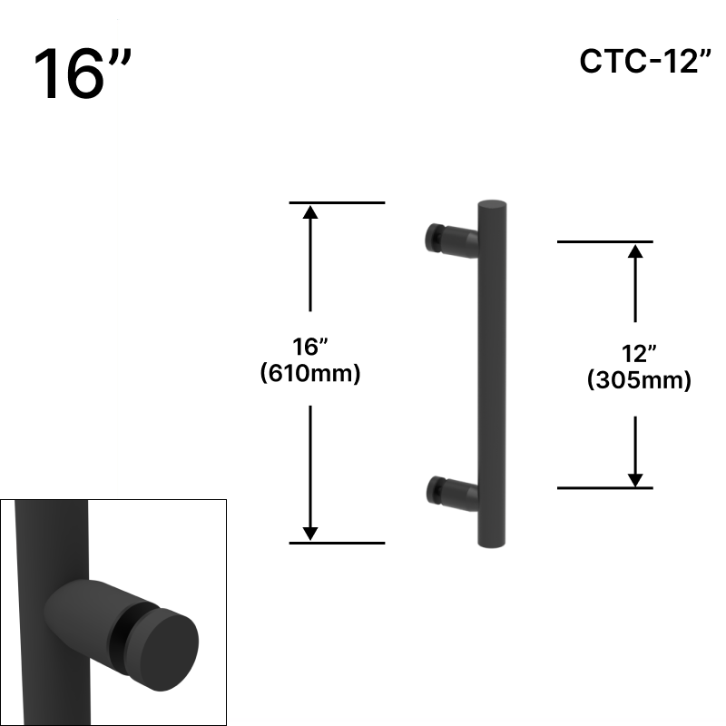 GGH Ladder Pull - 16" (12" CTC) - Single-sided