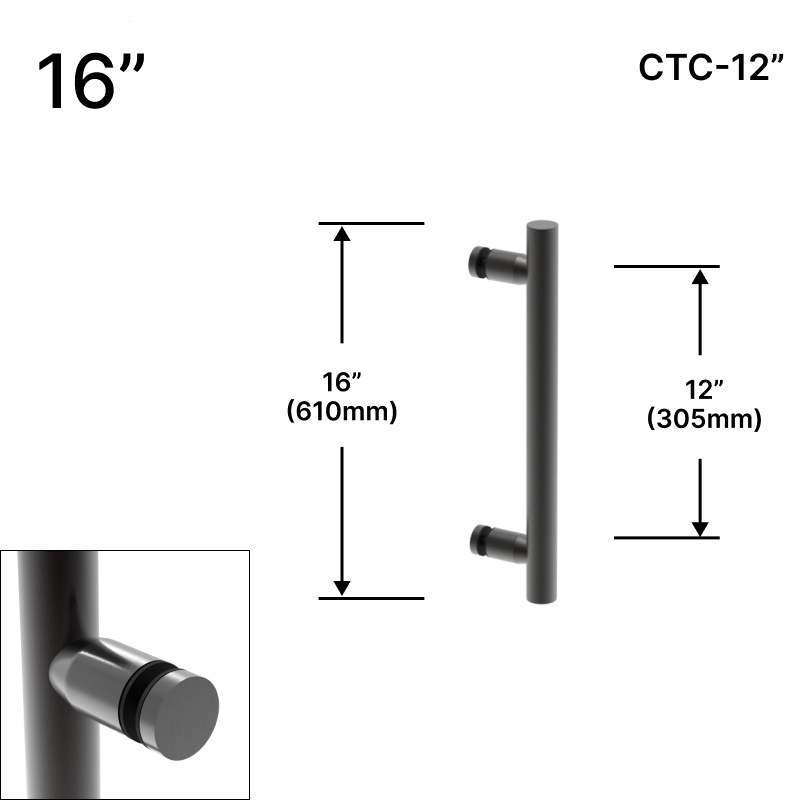 GGH Ladder Pull - 16" (12" CTC) - Single-sided