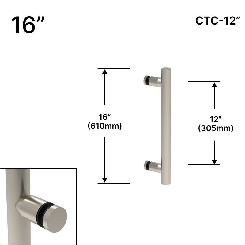 GGH Ladder Pull - 16" (12" CTC) - Single-sided