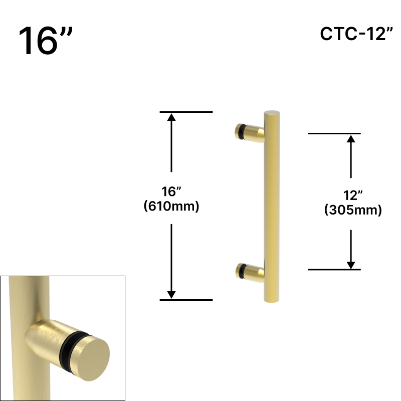GGH Ladder Pull - 16" (12" CTC) - Single-sided