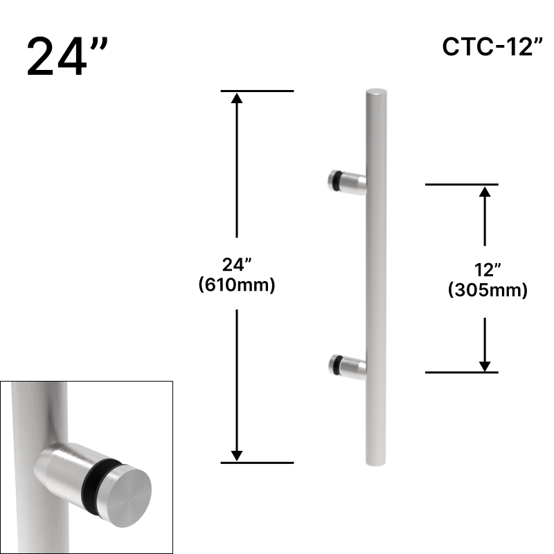 [SSLP24] GGH Ladder Pull - 24" (12" CTC) - Single-sided
