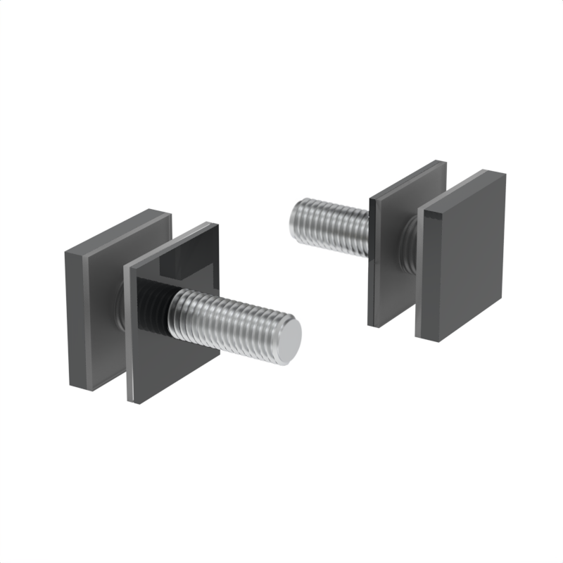 GGH Shower Handle - Square Washer/Stud Kit for Single-Sided Shower Handle