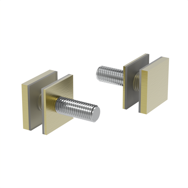 GGH Shower Handle - Square Washer/Stud Kit for Single-Sided Shower Handle