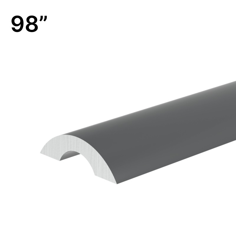 GGH Shower Sliding Door Kits - Threshold - 98" Length - Half-Moon Profile