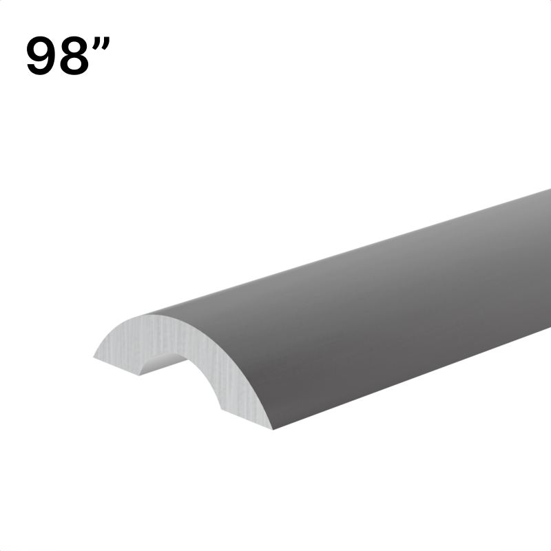 GGH Shower Sliding Door Kits - Threshold - 98" Length - Half-Moon Profile