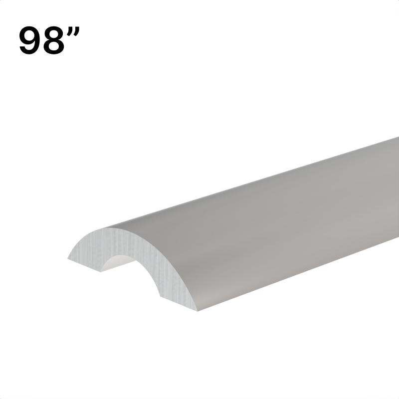 GGH Shower Sliding Door Kits - Threshold - 98" Length - Half-Moon Profile