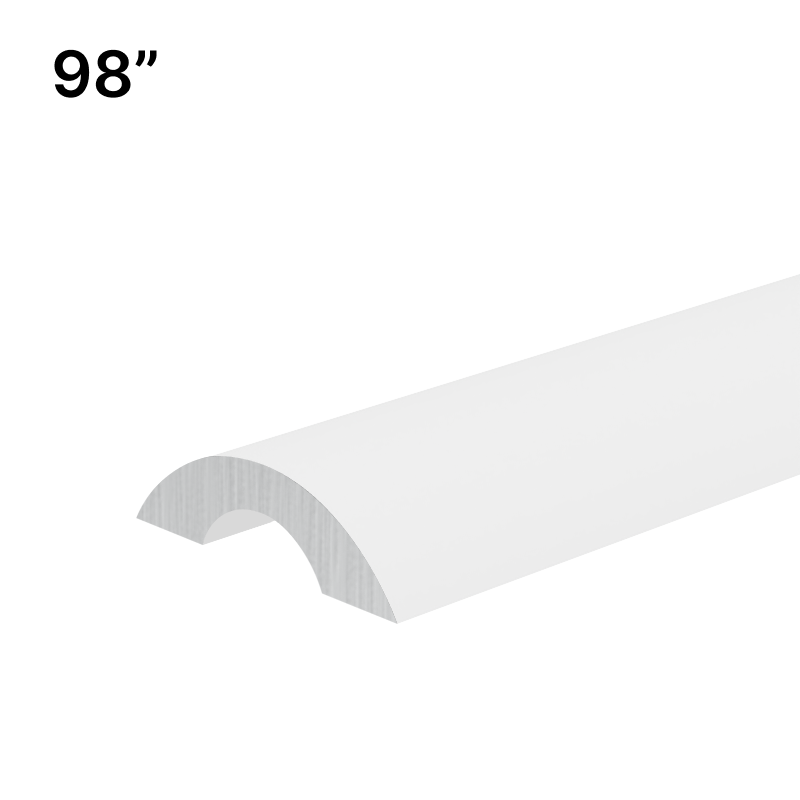 GGH Shower Sliding Door Kits - Threshold - 98" Length - Half-Moon Profile