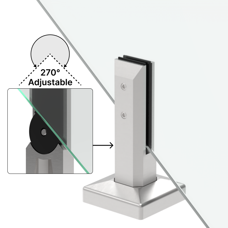 [TI8SQSTAIR] Spigot - Titan Series - 8" Adjustable - Square (Stair)