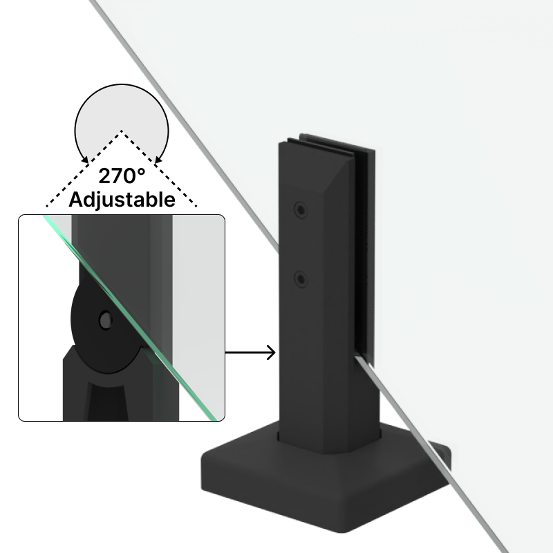 [TI8SQSTAIR] Spigot - Titan Series - 8" Adjustable - Square (Stair)