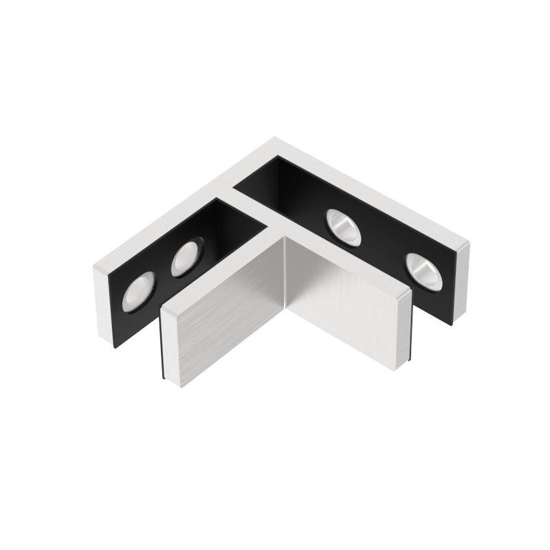 GGH Railing Connector - 90° Glass to Glass