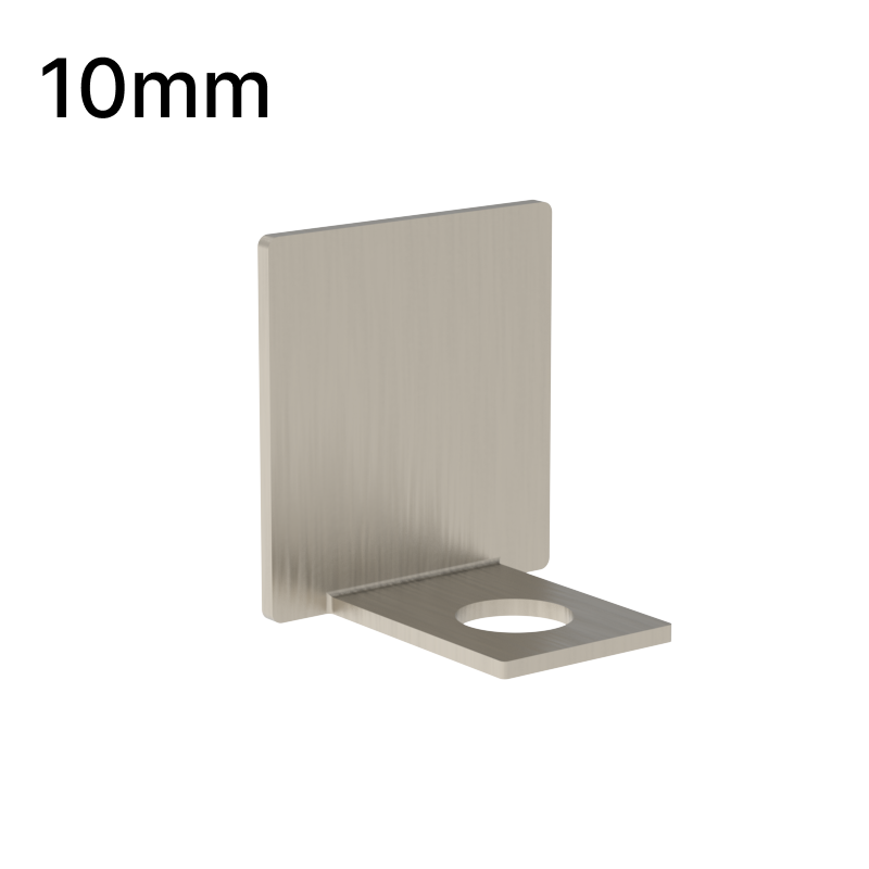 GGH Shower U-Channel - 10mm Glass - End Cap