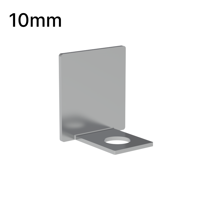 GGH Shower U-Channel - 10mm Glass - End Cap