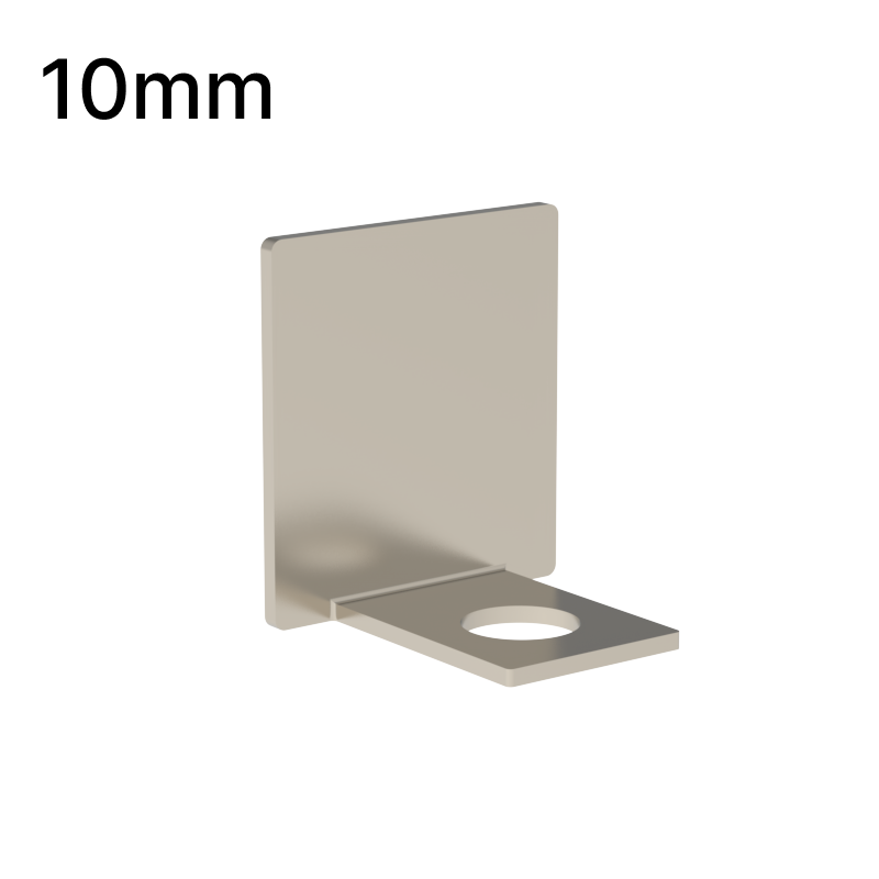 GGH Shower U-Channel - 10mm Glass - End Cap