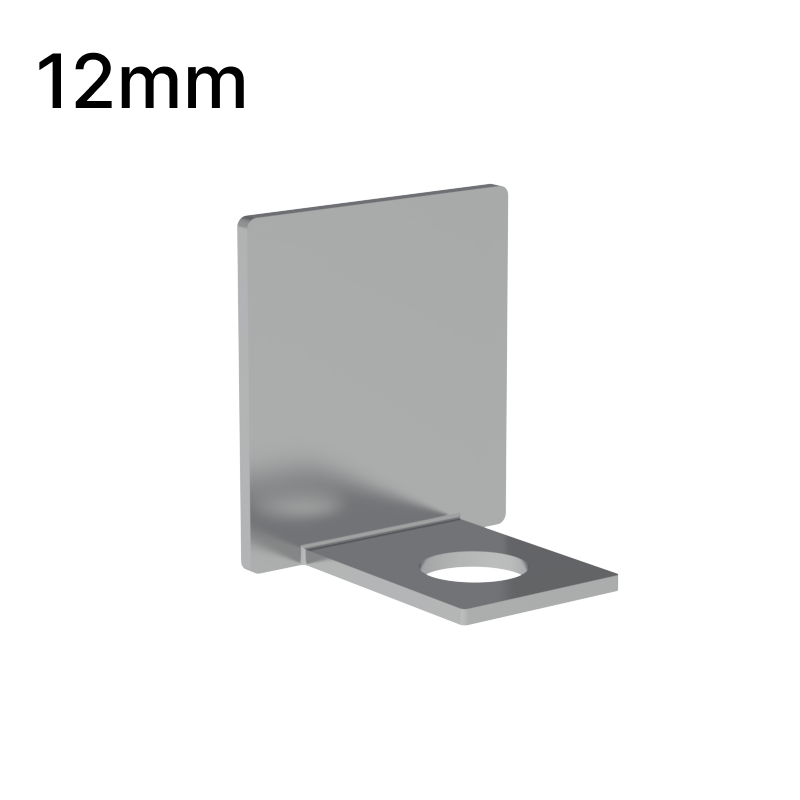 GGH Shower U-Channel - 12mm Glass - End Cap