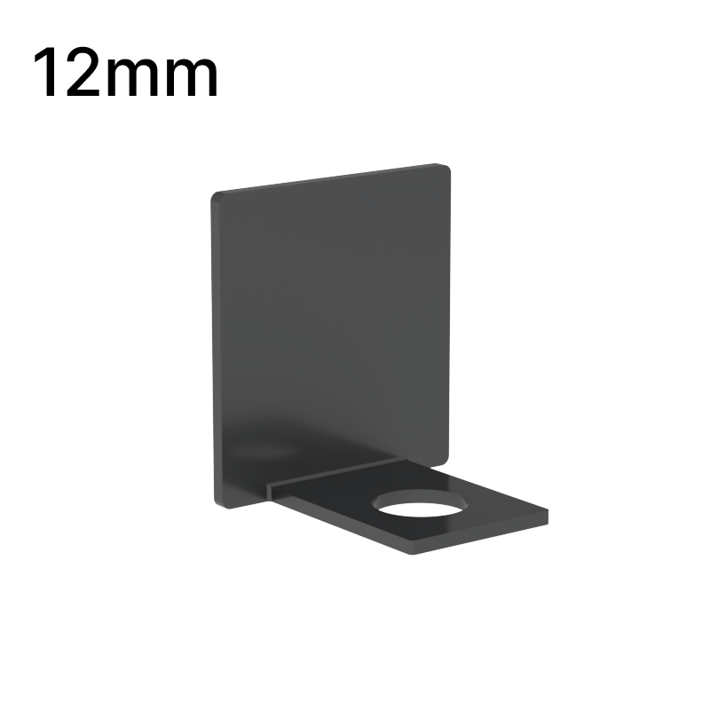GGH Shower U-Channel - 12mm Glass - End Cap
