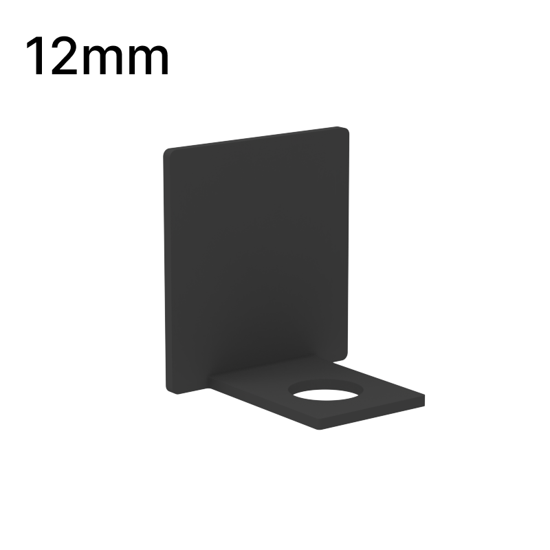 GGH Shower U-Channel - 12mm Glass - End Cap