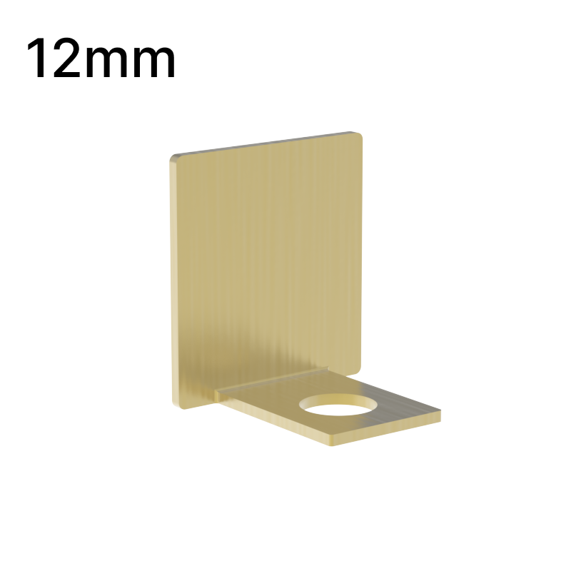 GGH Shower U-Channel - 12mm Glass - End Cap