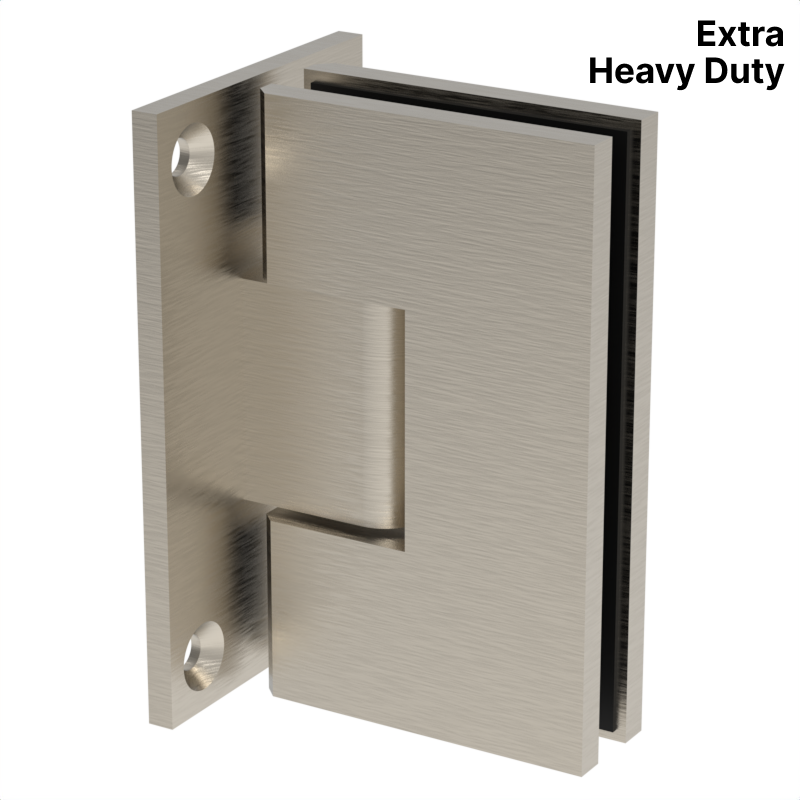 GGH Shower Hinge - Square Extra Heavy Duty - Wall Mount, Full Plate