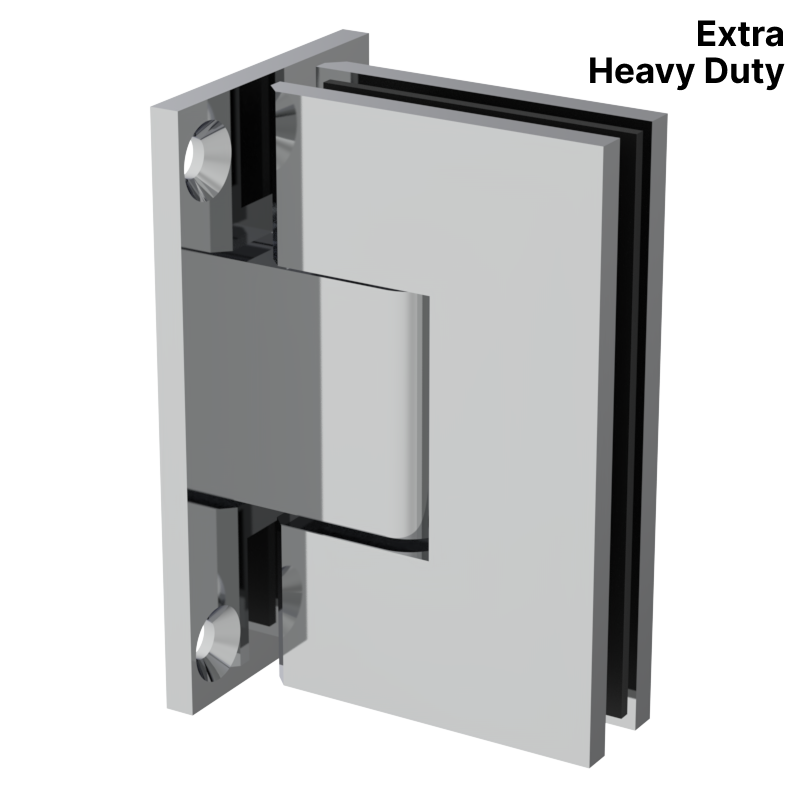 GGH Shower Hinge - Square Extra Heavy Duty - Wall Mount, Full Plate