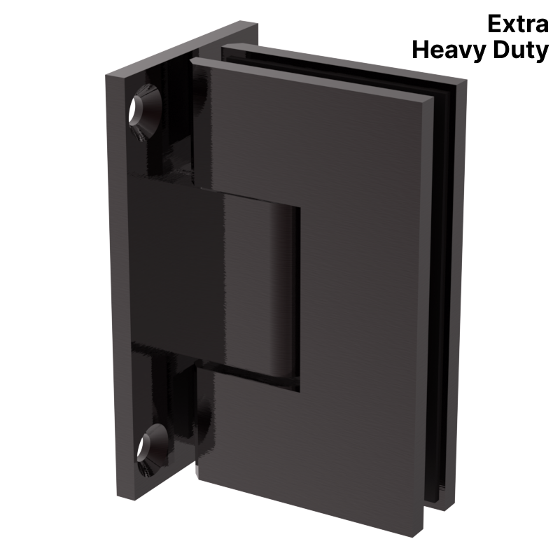 GGH Shower Hinge - Square Extra Heavy Duty - Wall Mount, Full Plate