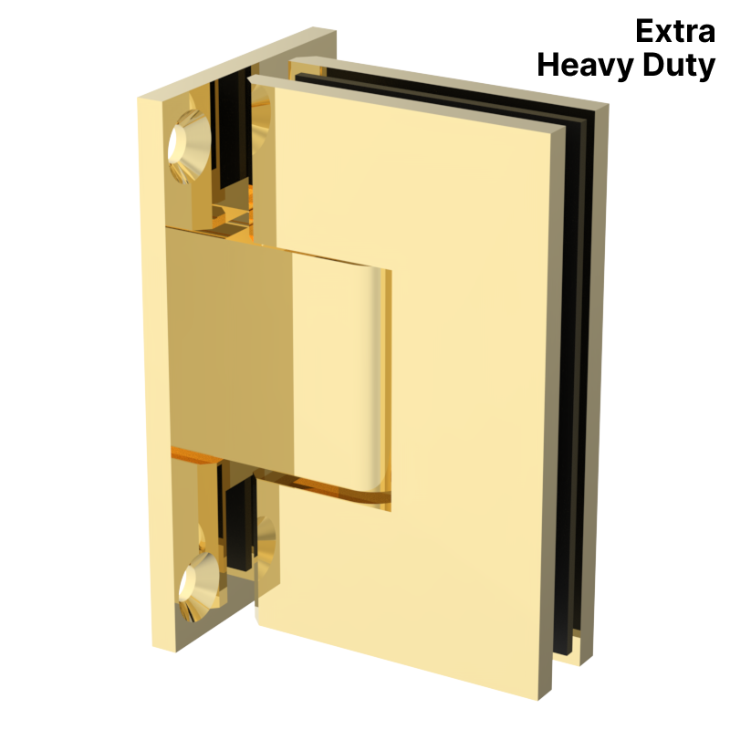 GGH Shower Hinge - Square Extra Heavy Duty - Wall Mount, Full Plate