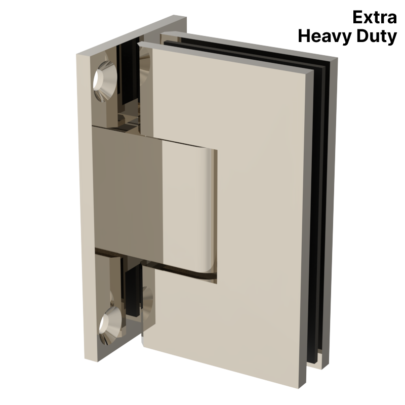 GGH Shower Hinge - Square Extra Heavy Duty - Wall Mount, Full Plate